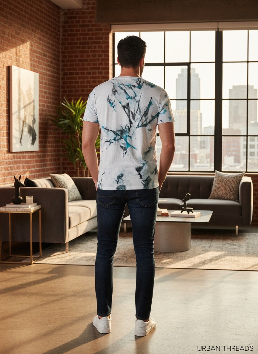 T-shirt Unisexe Tie and Dye – Pièce Unique | Fait Main & Écoresponsable