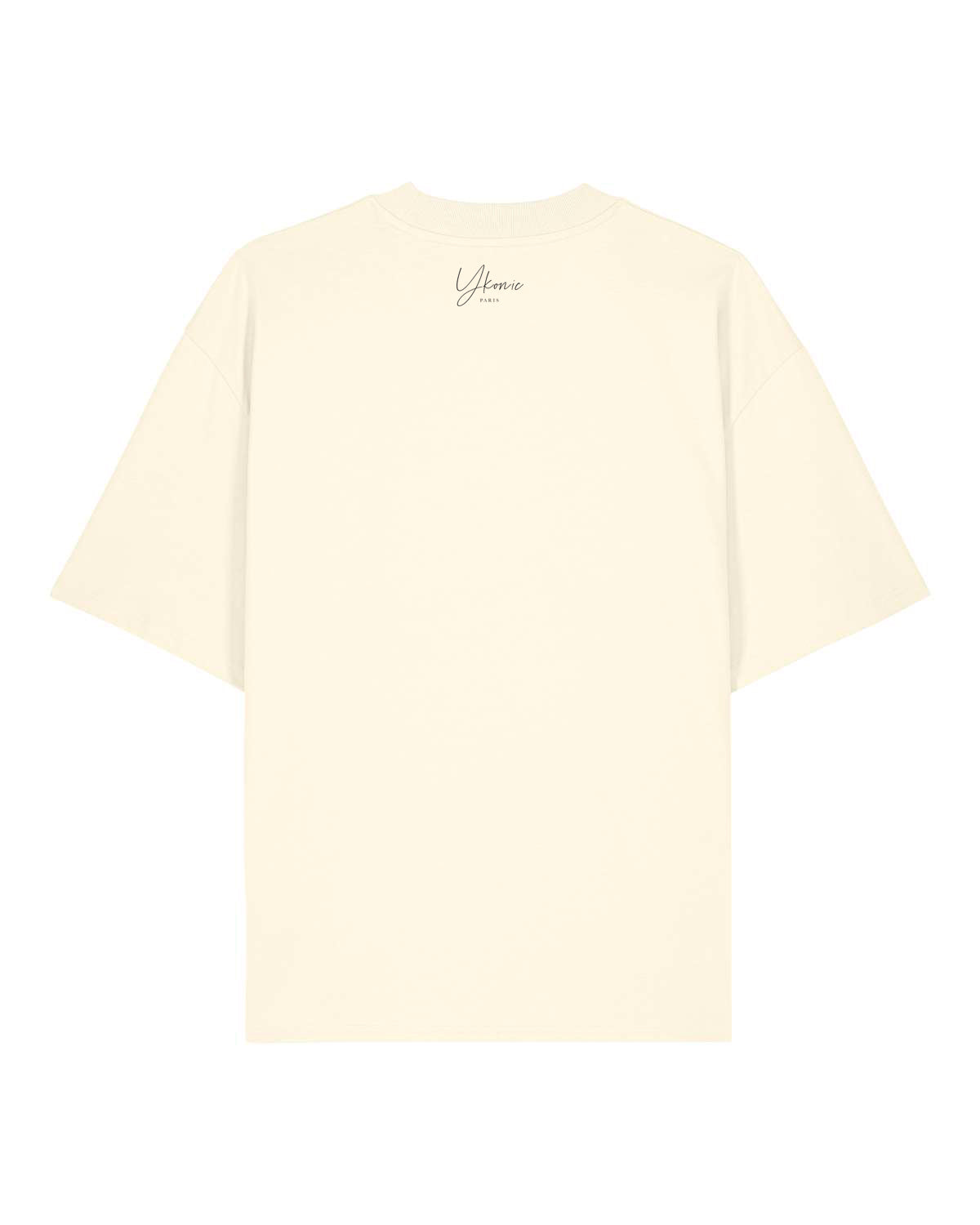 Le T-shirt unisexe surdimensionné à col montant