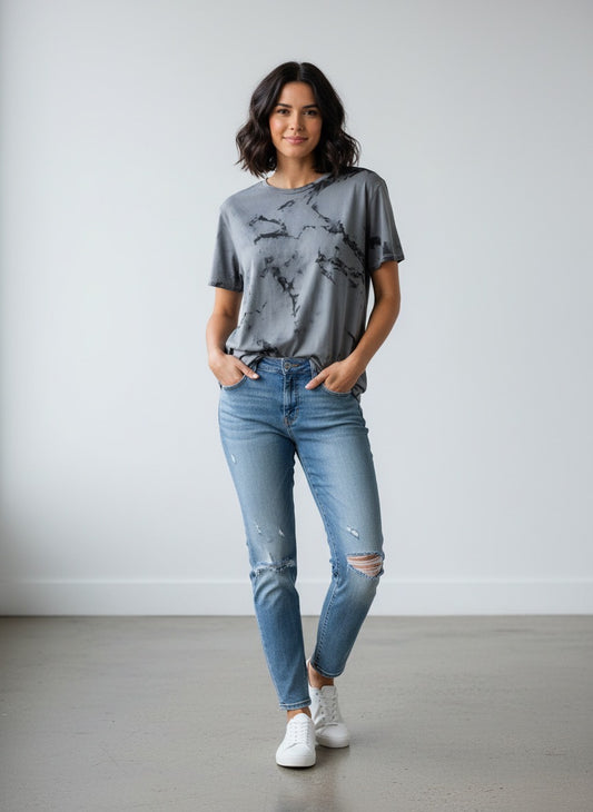 T-shirt Unisexe Tie and Dye – Pièce Unique | Fait Main & Écoresponsable