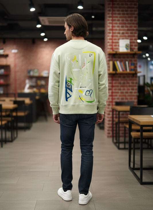 sweat unisexe oversize en coton biologique – Pièce unique Ykonic Paris