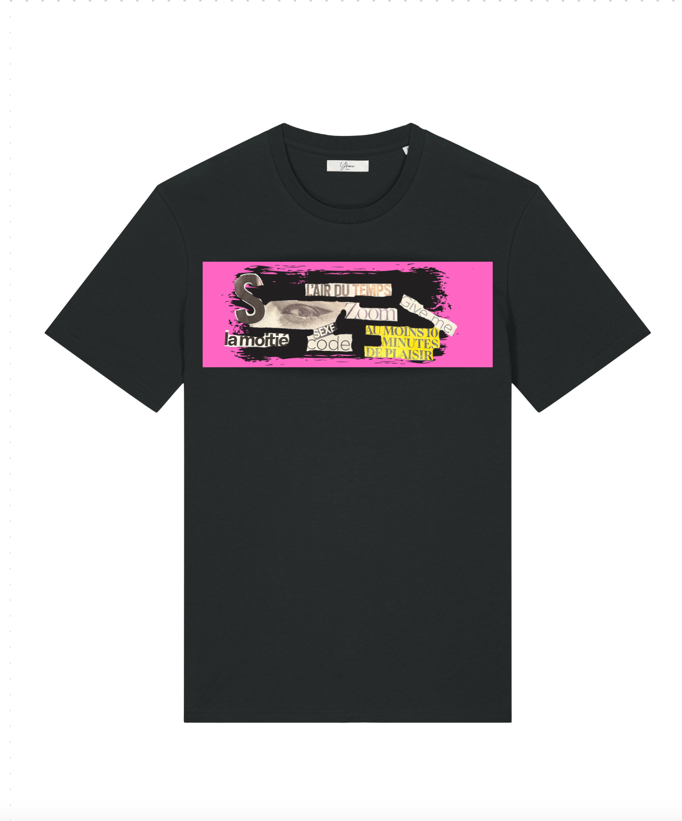 Le Tee Shirt unisexe La presse M'adore (pink/black) - Ykonic Paris