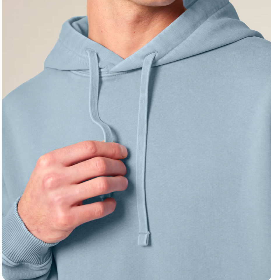Le hoodie sweatshirt teint en pièce oversize
