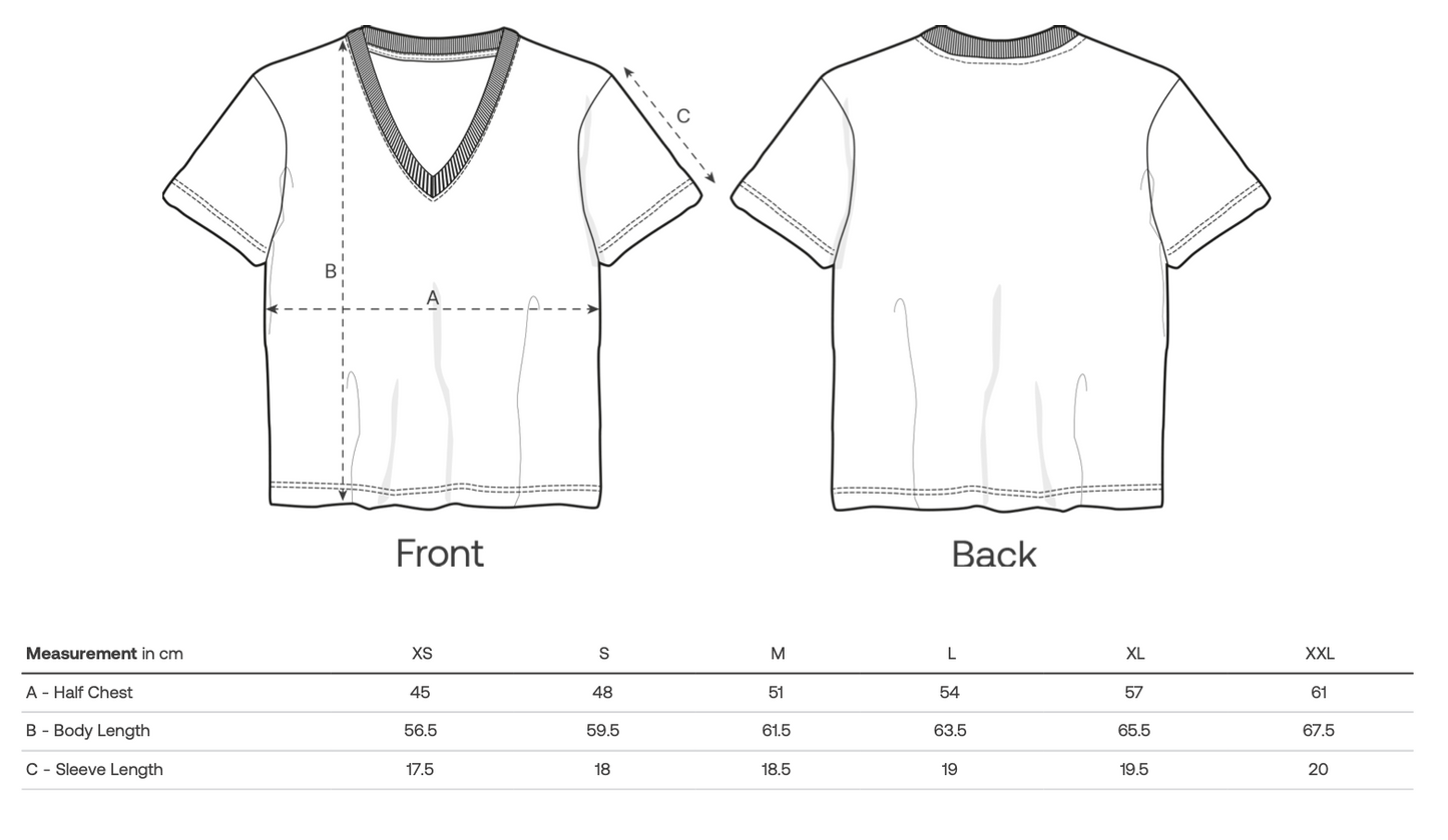 Le t-shirt col V pour femme