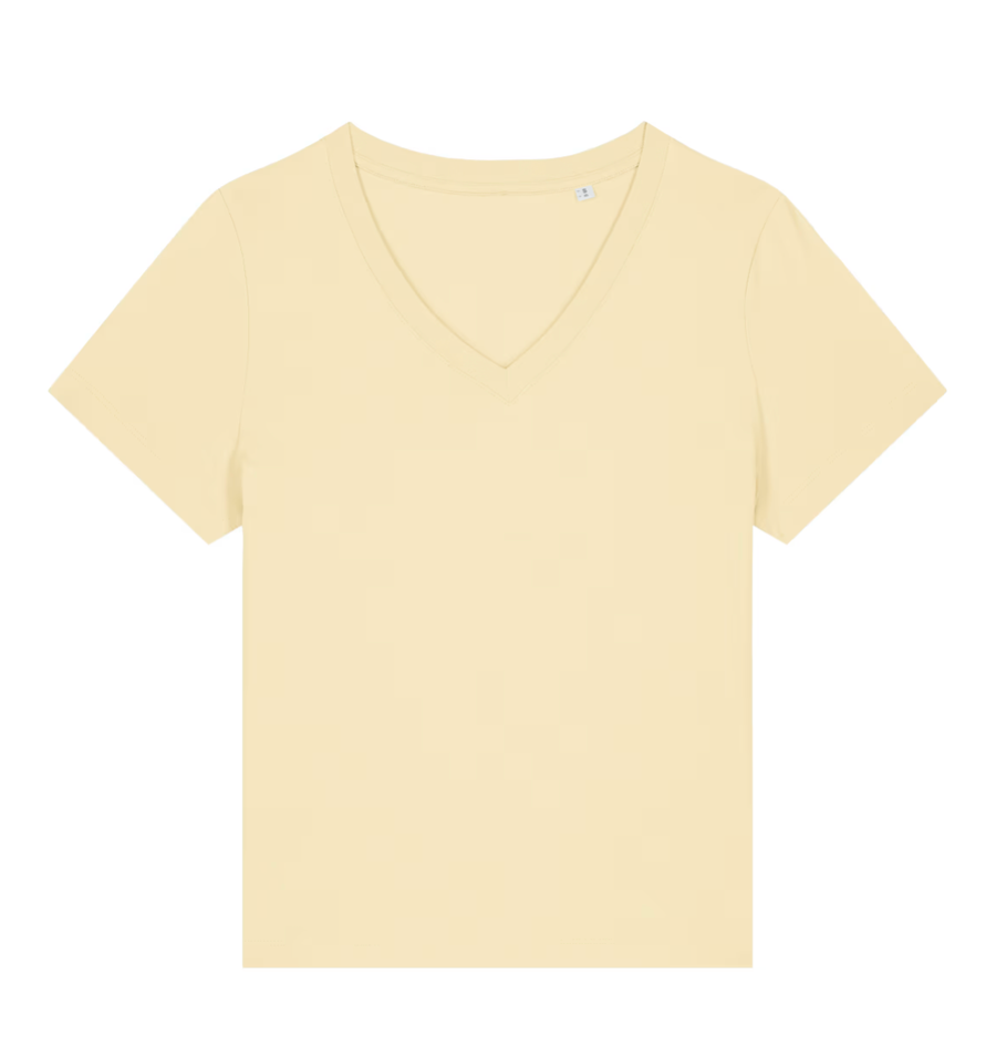 Le t-shirt col V pour femme