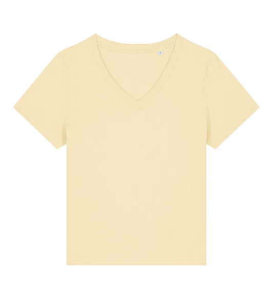 Le t-shirt col V pour femme