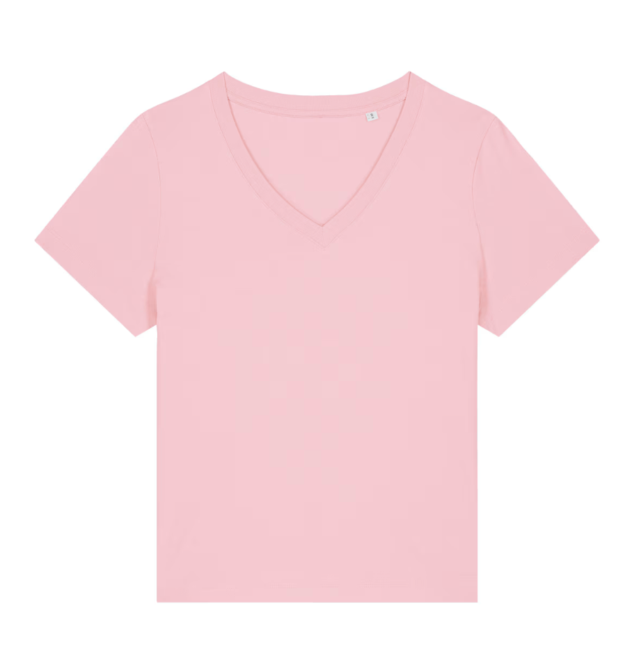 Le t-shirt col V pour femme