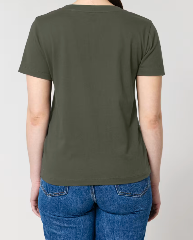 Le t-shirt col V pour femme