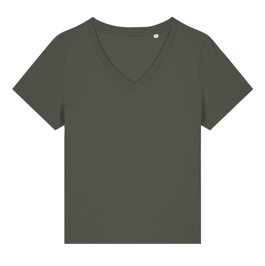Le t-shirt col V pour femme