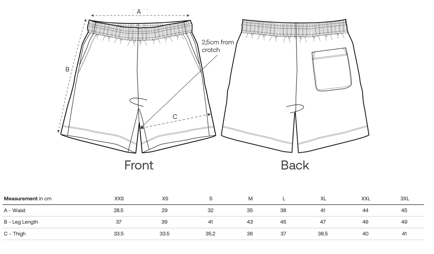 Le short unisexe en jersey