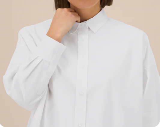 La chemise femme coupe Boxy