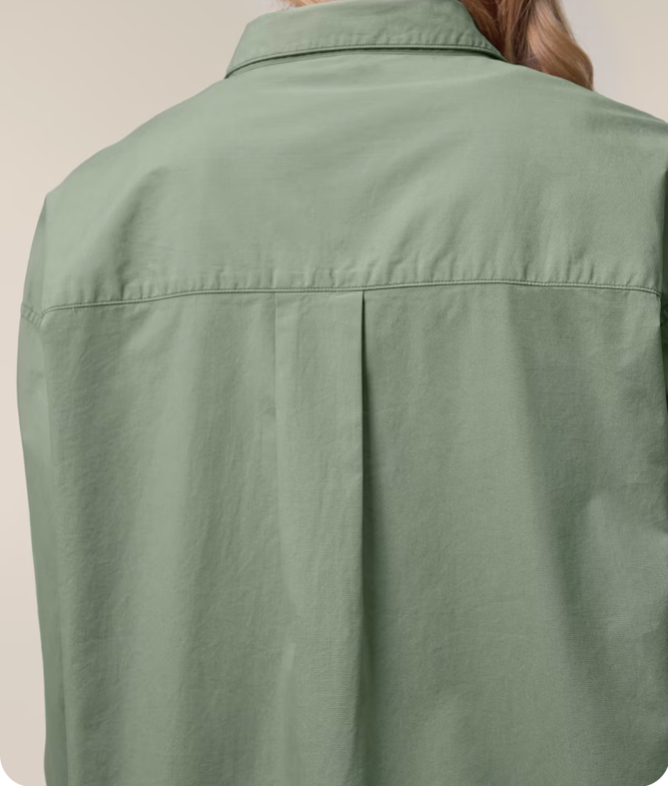 La chemise femme en popeline coupe Relaxed