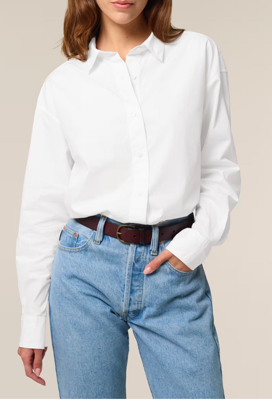 La chemise femme en popeline coupe Relaxed