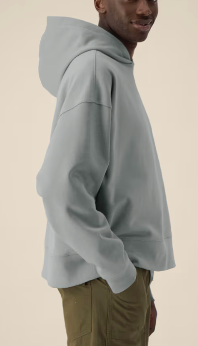 Le sweat à capuche unisexe coupe Boxy en coton recyclé