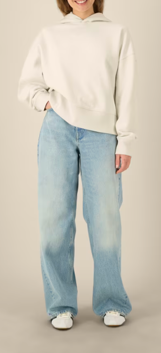 Le sweat à capuche unisexe coupe Boxy en coton recyclé