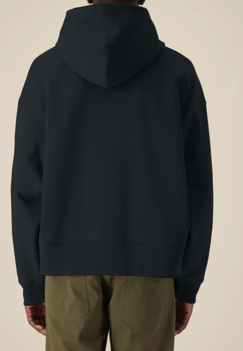 Le sweat à capuche unisexe coupe Boxy en coton recyclé