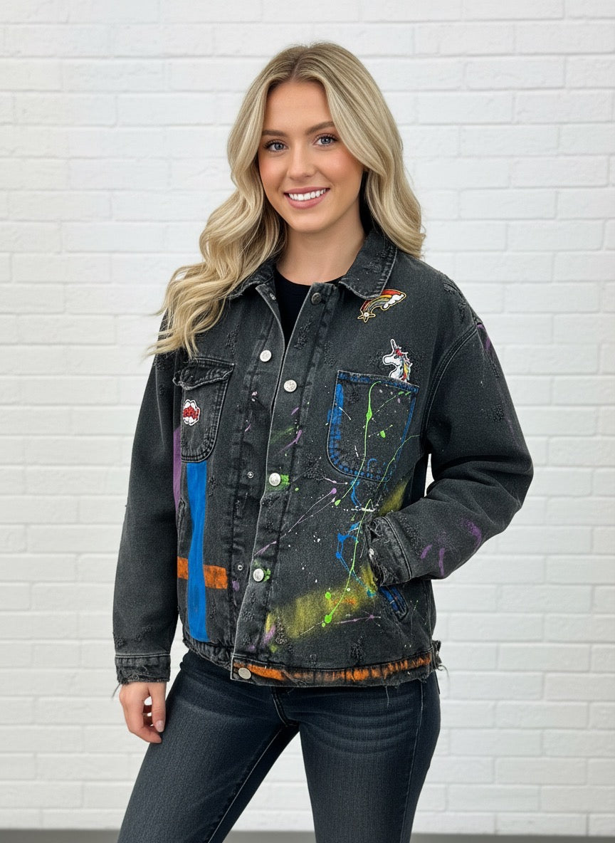 Veste  en jean Upcyclé