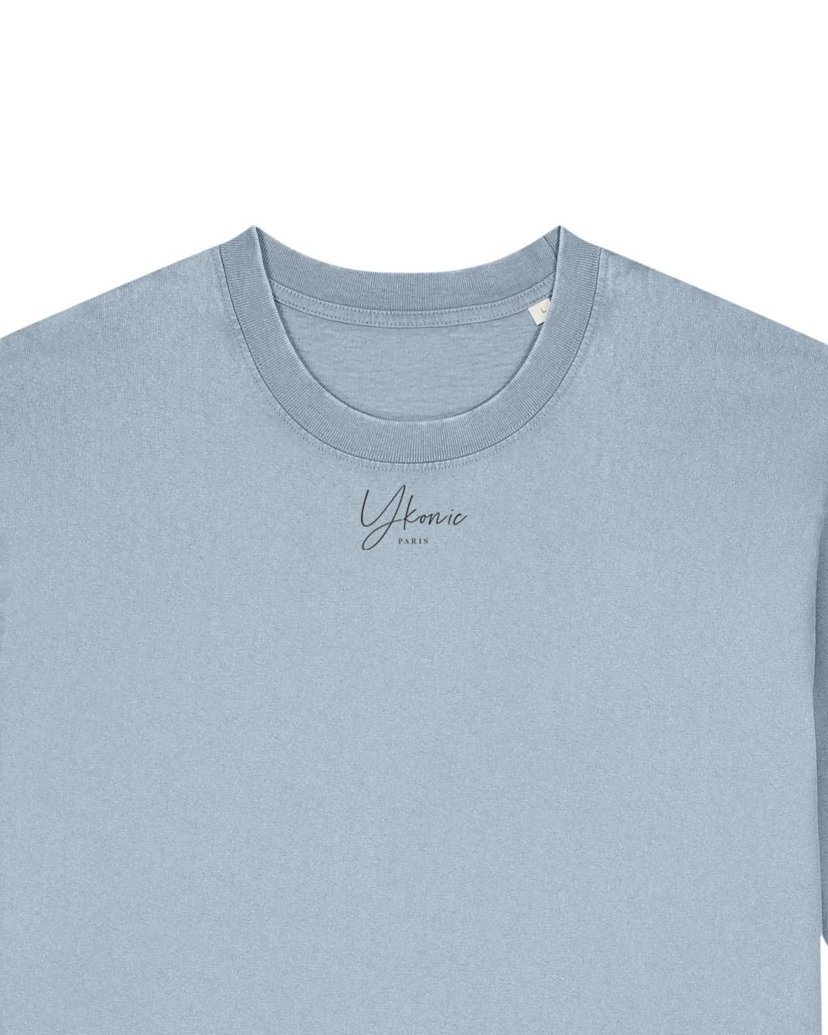 Le t-shirt unisexe teint en pièce à poids lourd