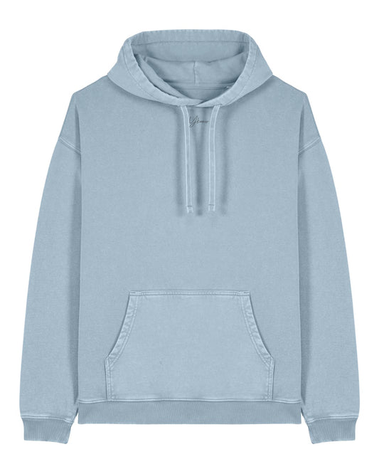 Le hoodie sweatshirt teint en pièce oversize