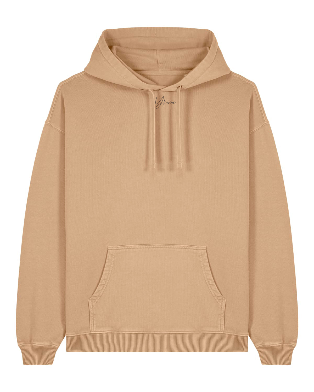Le hoodie sweatshirt teint en pièce oversize