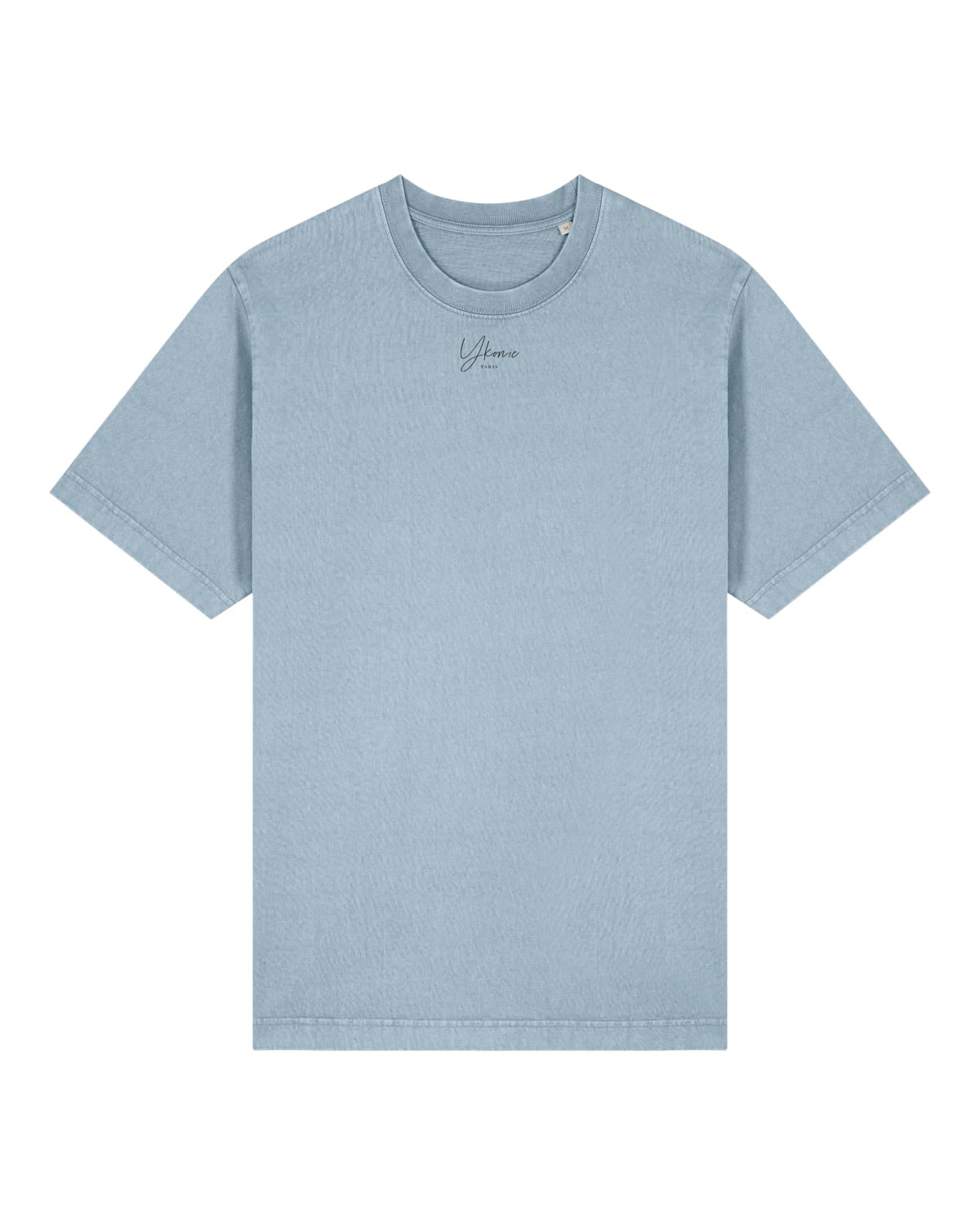 Le t-shirt unisexe teint en pièce à poids lourd